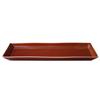 Arita Ware 04056 Kinzen Kiln Rim Long Angle Plate, 11.0 inches (28 cm), Brown Candy Glaze, Made in Japan view 1