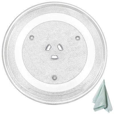 11.25" Microwave Glass Turntable Plate Fit for Samsung GE, 11 1/4" Microwave Glass Turntable Tray Replace WB49X10097 WB39X0078 WB49X10034 EAP651544 PS651544, 365 DAYS WARRANTY by Beaquicy