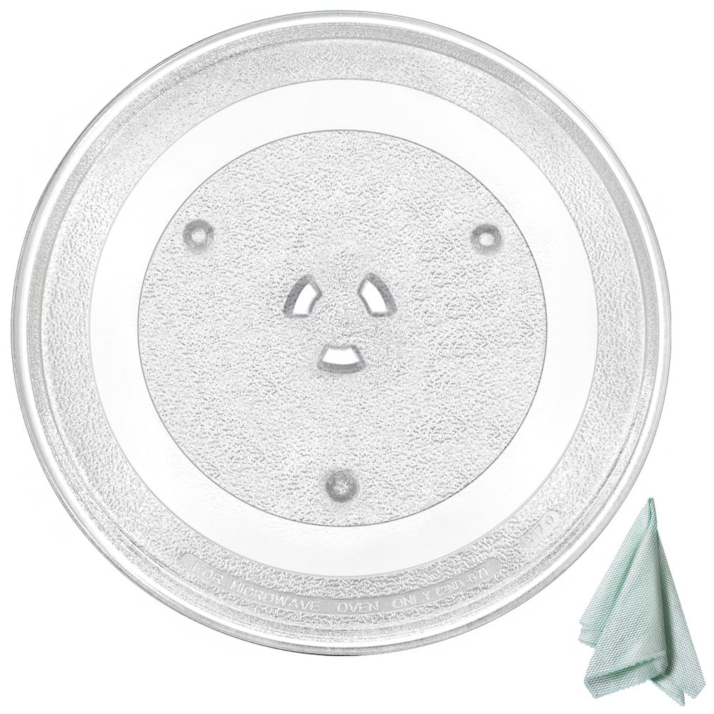 11.25" Microwave Glass Turntable Plate Fit for Samsung GE, 11 1/4" Microwave Glass Turntable Tray Replace WB49X10097 WB39X0078 WB49X10034 EAP651544 PS651544, 365 DAYS WARRANTY by Beaquicy