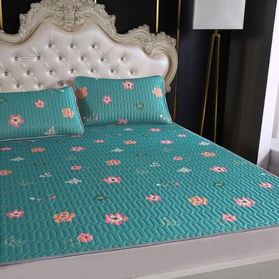 Cooling Mat with Pillowcase, Foldable Folding Summer Ice Silk Emulsion Cover, Chill Mattress Gel Pad Comfortably Cool Bed Cover,G-180200