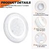 14 1/8" Microwave Turntable Glass Tray by Beaquicy - 14 1/8 INCH Microwave Plate Replacement for GE Microwave - Replaces DE74-20002B WB49X10063 DE74-20002A DE74-20002D WB39X10038 WB49X10096 view 2