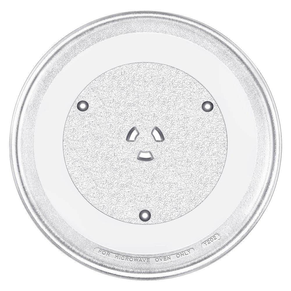 13.5" Microwave Glass Turntable Plate by Beaquicy - 13 1/2 Inches 5304509621 Glass Tray Fit for GE Hotpoint Microwave - Replace Microwave Glass Tray # WB39X10032 JVM3160DF1BB JVM3160DF1CC JVM3160DF1WW