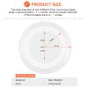 13.5" Microwave Glass Turntable Plate by Beaquicy - 13 1/2 Inches 5304509621 Glass Tray Fit for GE Hotpoint Microwave - Replace Microwave Glass Tray # WB39X10032 JVM3160DF1BB JVM3160DF1CC JVM3160DF1WW view 4