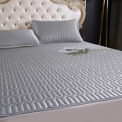 Cooling Mat with Pillowcase, Foldable Folding Summer Ice Silk Emulsion Cover, Chill Mattress Gel Pad Comfortably Cool Bed Cover,D-180200