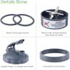 7 Pieces nutribullet Blender Cups & Blade Replacement Set 32oz Huge Cup with 1 Flip-Top To-Go Lid and 1 Lid Ring & Premium Extractor Blade with Compatible with NutriBullet 600w/900w Blender view 2