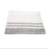IPPINKA Senshu Japanese Towel, Ultra Soft, Quick-Drying, Two-Tone End Stripes, Grey (Hand Towel) view 1