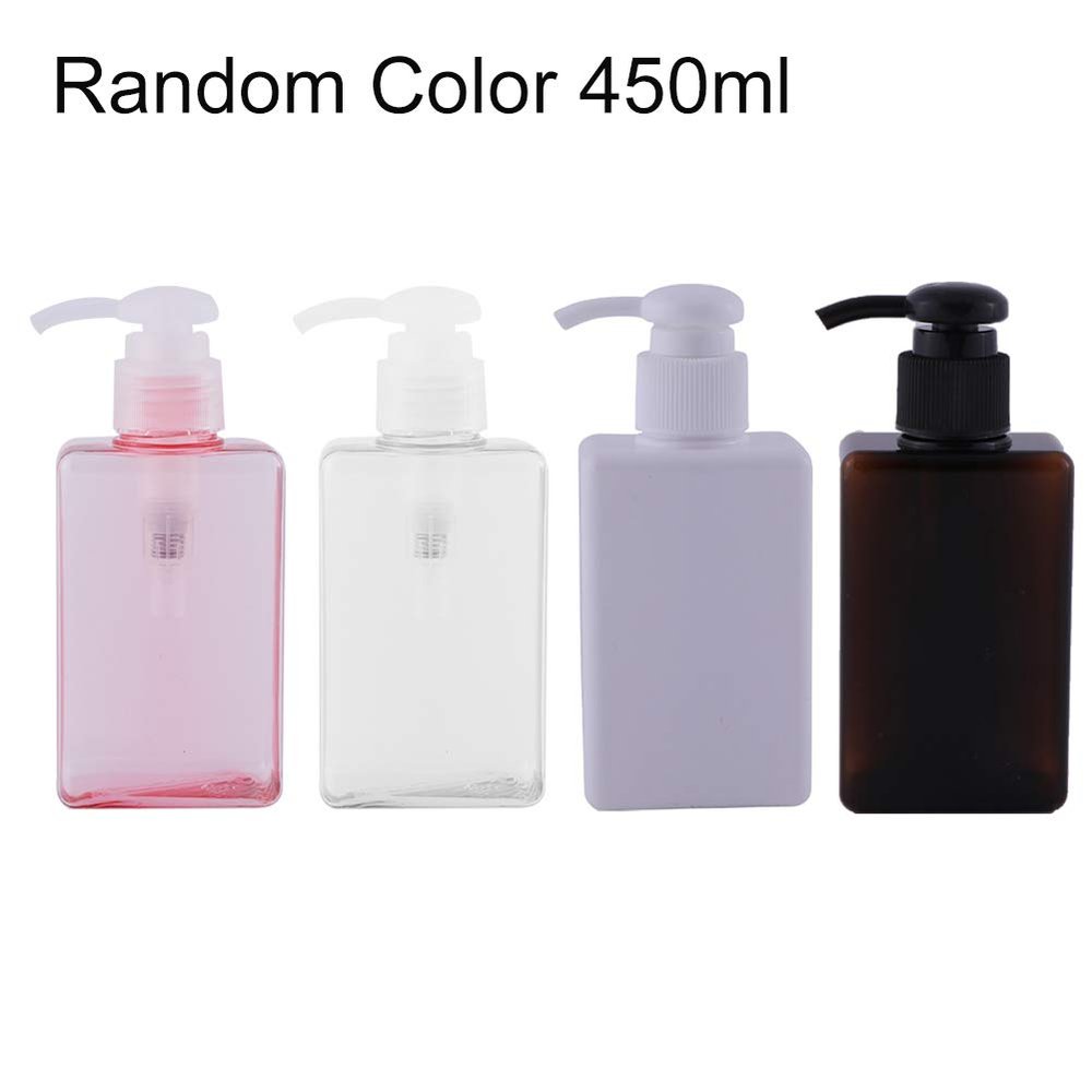 soAR9opeoF SoFull 4Pcs 100/150/250/280/450ml Empty Lotion Bottle,Travel Cosmetic Press Storage Bottle Liquid Dispenser,Liquid Dispenser for Bathroom and Kitchen Random Color 250ml
