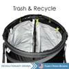 Trailersphere Collapsible Bin Trash & Recycle/Utility, Perfect for Camping, Laundry, Storage and Garden, Waterproof Vinyl and Tear Resistance, Trash and/or Recycle, Two 13 Gallon Bags view 2