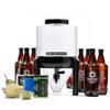 BrewDemon Premium Beer Making Kit w/Bottles  NO AIRLOCK OR SIPHON REQUIRED  Conical Fermenter Eliminates Sediment and Makes Great Tasting Beer at Home - Includes our 2 Gal. American Ale Recipe view 1