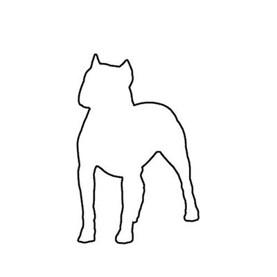 MAGNET Pitbull Dog Canine Pet Magnetic Vinyl Car Fridge Sticks to any Metal Surface 5"