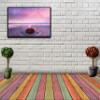 Flemish Purple Wall Art Decor Picture Painting Poster Print on Canvas Panels Pieces - Nature Theme Wall Decoration Set - Island Wall Picture for Creative Space 23 by 40 in view 2