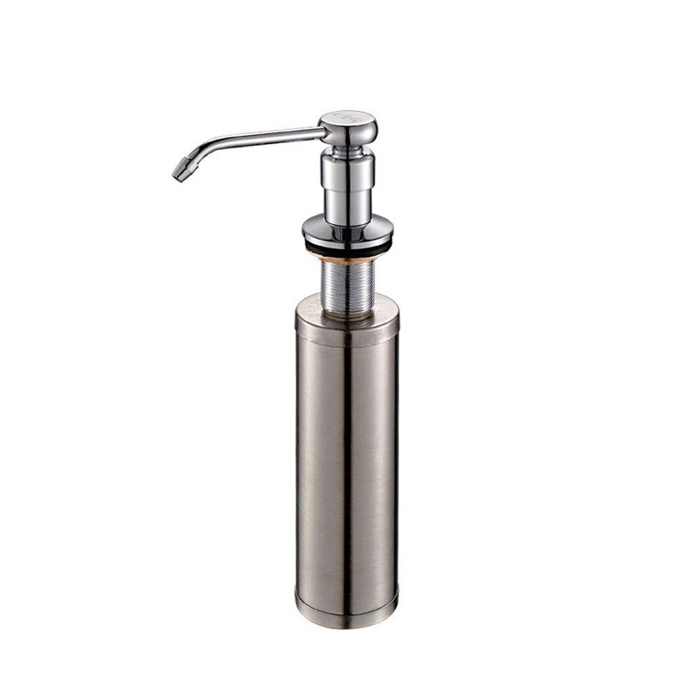 NYKK Dispenser Pump Bottle for Kitchen and Bathroom Soap Dispenser Kitchen Sink with Detergent Bottle Detergent 304 Stainless Steel Soap Dispenser Soap Dispenser
