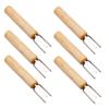 Cabilock 304 Stainless Steel Bbq Forks Corn Barbecue Forks Grill Tools Bbq Cooking Tools Meat Skewers for Grilling Set of 6 view 1