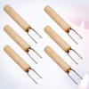 Cabilock 304 Stainless Steel Bbq Forks Corn Barbecue Forks Grill Tools Bbq Cooking Tools Meat Skewers for Grilling Set of 6 view 2