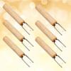 Cabilock 304 Stainless Steel Bbq Forks Corn Barbecue Forks Grill Tools Bbq Cooking Tools Meat Skewers for Grilling Set of 6 view 3