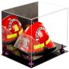 Better Display Cases Versatile Acrylic Display Case - Large Rectangle Box with Mirror, Purple Risers and Black Base 18" x 14" x 12" (V60) view 1