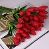 10 Pcs Beauty Real Touch Flowers Latex Tulips Flower Artificial Bouquet Fake Flower Bridal Bouquet Decorate Flowers for Wedding view 1