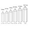 Runyangshi 7pcs Natural Crystal Healing Wands, Height 3.3"-3.5" Single Point Healing Crystal Wand 6 Faceted Reiki Chakra Stones Crystal Healing Prism for Reiki, Home Decor view 2