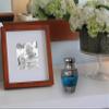 Moonstone Blue Cremation Urns for Human Ashes Adult Male for Funeral or Home. Cremation Urns for Adult Male Large Cremation Urns for Men Adult Urns for Ashes (Moonstone Blue, Small) view 3