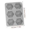 Cabilock Cavity Silicone Honeycomb Mold Versatile Baking Tray for Chocolate Candy Jelly and Mousse Oven Freezer Safe Non- to view 2