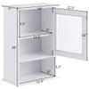 Modern Design Toilet Wall Mounted Adjustable Hanging Storage Medicine Cabinet, Sturdy Body and Solid Shelf, Placed in Living Room, Bedroom, Kitchen or Bathroom White view 2