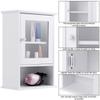 Modern Design Toilet Wall Mounted Adjustable Hanging Storage Medicine Cabinet, Sturdy Body and Solid Shelf, Placed in Living Room, Bedroom, Kitchen or Bathroom White view 4