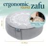 Florensi Zafu Meditation Cushion - Large, Round Velvet, Ocean Abyss, Buckwheat-Filled Floor Pillow for Sitting, Mandala Velvet Yoga Bolster Pillow, Machine-Washable Cover for Floor Cushions view 2
