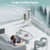 Antarctic Star Tower Fan Portable Electric Oscillating Fan Quiet Cooling Remote Control Standing Bladeless Floor Fans 3 Speeds Wind Modes Timer Bedroom Office (43 inch, White) view 3