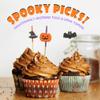 Halloween Holiday Assorted Bamboo Picks Skewers for Appetizers, Drinks, Desserts - 3.9" (10cm) - Pumpkin, Witch Hat, Bat, Ghost - 300pcs view 3