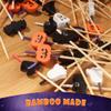 Halloween Holiday Assorted Bamboo Picks Skewers for Appetizers, Drinks, Desserts - 3.9" (10cm) - Pumpkin, Witch Hat, Bat, Ghost - 300pcs view 4