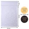 Self Adhesive Cookie Cellophane Treat Bags with Seal 4x4 Inches, 4 Mils Self Sealing Resealable Plastic Packaging Bags with Thank You Labels for Gift Giving Party Favor Bakery Candy Chocolate 100 Pcs view 2