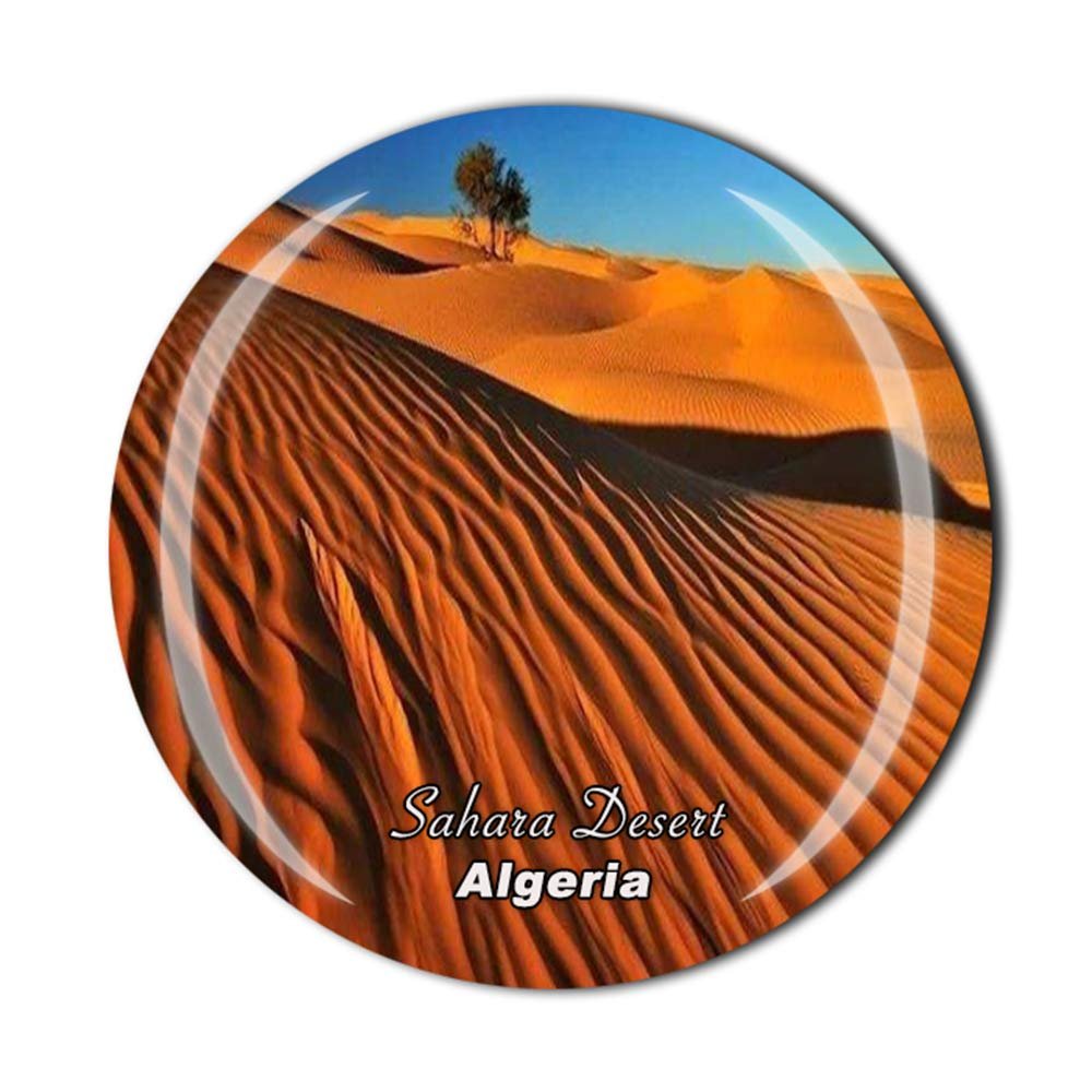 Sahara Desert Algeria Fridge Magnet Travel Souvenir Gift Home Kitchen Decoration Magnetic Sticker Crystal Refrigerator Magnet Collection