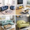 WEICHUAN Solid Rubber Wood Replacement Sofa Couch Chair Ottoman Loveseat Coffee Table Cabinet Furniture Wood Legs(10" Slant Set of 4) view 3