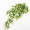 Artificial Hanging Vine, LoveniMen Plastic Ivy Plants Greenery Fake Weeping Willow Rattan Wicker Twig for Garden Garland Outdoor Indoor Home UV Resistant Jungle Party Supplies Decoration Yellow 2 pack view 2