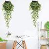 Artificial Hanging Vine, LoveniMen Plastic Ivy Plants Greenery Fake Weeping Willow Rattan Wicker Twig for Garden Garland Outdoor Indoor Home UV Resistant Jungle Party Supplies Decoration Yellow 2 pack view 3