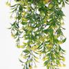 Artificial Hanging Vine, LoveniMen Plastic Ivy Plants Greenery Fake Weeping Willow Rattan Wicker Twig for Garden Garland Outdoor Indoor Home UV Resistant Jungle Party Supplies Decoration Yellow 2 pack view 4