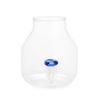 Balvi Vase Blue colour Vase medusa glass conical inside Original decorative vase of flowers Borosilicate 15x13x13 cm view 1
