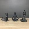 Artgenius Collective Yoga Cat Statue,Namaste Spiritual Home Decor Yoga Animal Figurine-Great Decor for Desktop, Bookshelf,Yoga Practice Room (Set of 3) view 2