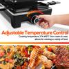CUSIMAX Raclette Grill Electric Grill Table Portable 2 in 1 Korean BBQ Grill Indoor & Cheese Raclette, Reversible Non-stick plate, Crepe Maker with Adjustable temperature control and 8 Paddles view 4