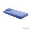 Lexicon Cantus 7-Inch Gel-Infused Memory Foam Mattress Set, Twin, Blue view 2