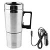 12V Electric Kettle, 350ML + 150ML Stainless Steel Car Electric Kettle Coffee Tea Water Heating Cup Silver view 1