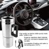12V Electric Kettle, 350ML + 150ML Stainless Steel Car Electric Kettle Coffee Tea Water Heating Cup Silver view 2