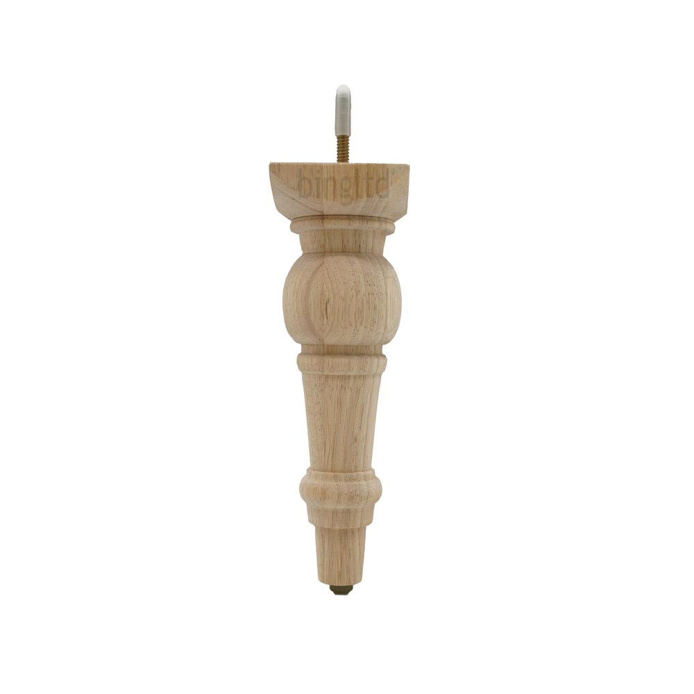 BingLTD - 7" Unfinished Profile Hardwood Sofa Leg - Set of 8 (Pauline-UNF)