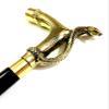 PIRU Victorian Designer Brass Cobra Handle Wooden Walking Stick Vintage Cane Handmade view 4