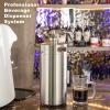 TMCRAFT 128oz Mini Keg Growler, Pressurized Stainless Steel Home Keg Kit System with Updated Co2 Regulator Keeps Fresh and Carbonation for Homebrew, Craft and Draft Beer view 2