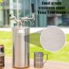 TMCRAFT 128oz Mini Keg Growler, Pressurized Stainless Steel Home Keg Kit System with Updated Co2 Regulator Keeps Fresh and Carbonation for Homebrew, Craft and Draft Beer view 4