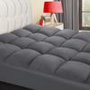 COONP Queen Mattress Topper, Extra Thick Pillowtop, Cooling Plush Mattress Pad Cover Bed Topper Protector with 8-21 Inch Deep Pocket (Grey, Queen) view 1