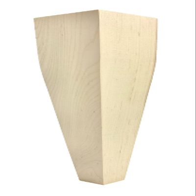 Highland Manor Wood Products Narrow 4 Sided Tapered Coffee Table Leg - 18" Tall x 3" Wide (Cherry) (1 Leg)