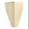 Highland Manor Wood Products Narrow 4 Sided Tapered Coffee Table Leg - 18" Tall x 3" Wide (Maple) (1 Leg) view 1
