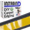 Instabind Carpet Binding - Regular Style, Rug Binding, Ideal for Area Rugs, Durable Hold, DIY Carpet Finishing Edge - Smoke, 54 ft Rolls view 1